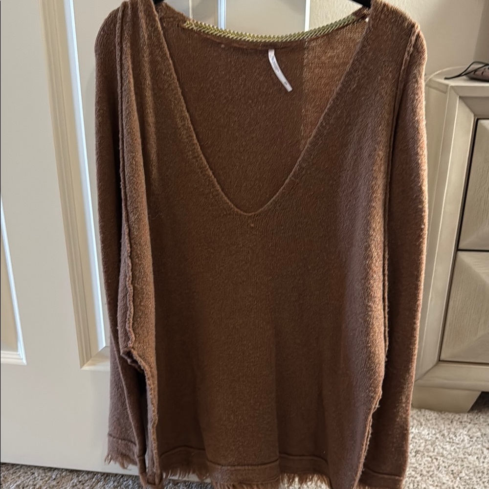 Cozy Brown Knit Sweater